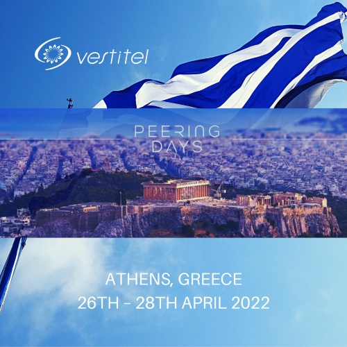 Join us at the Peering Days 2022 in Athens, Greece